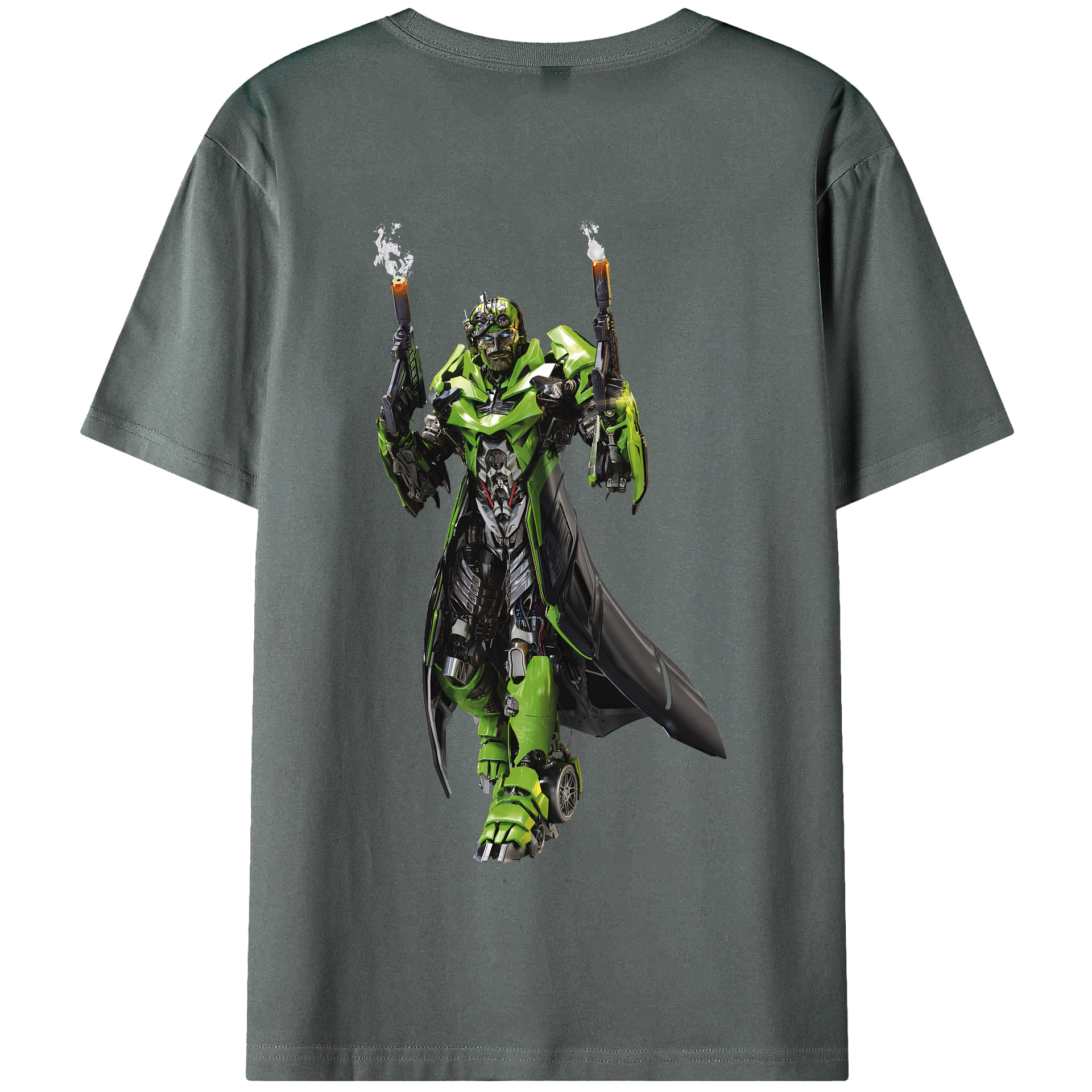 （画像用） Transformers トランスフォーマー 綿100％半袖Tシャツ（背面プリント）